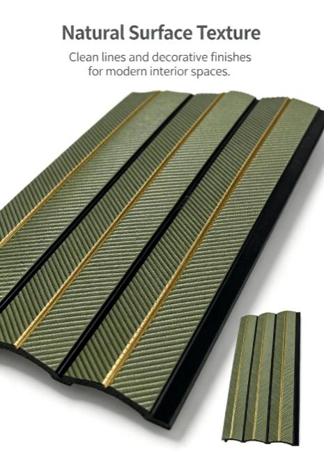 Olive Gold Groove PS Decor Wall Panel high quality